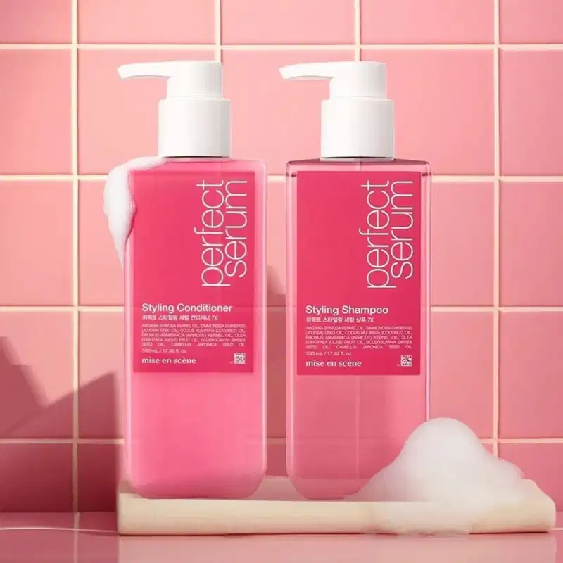 Mise en Scène Kit Perfect Serum Styling (Shampoo + Condicionador) 530ml