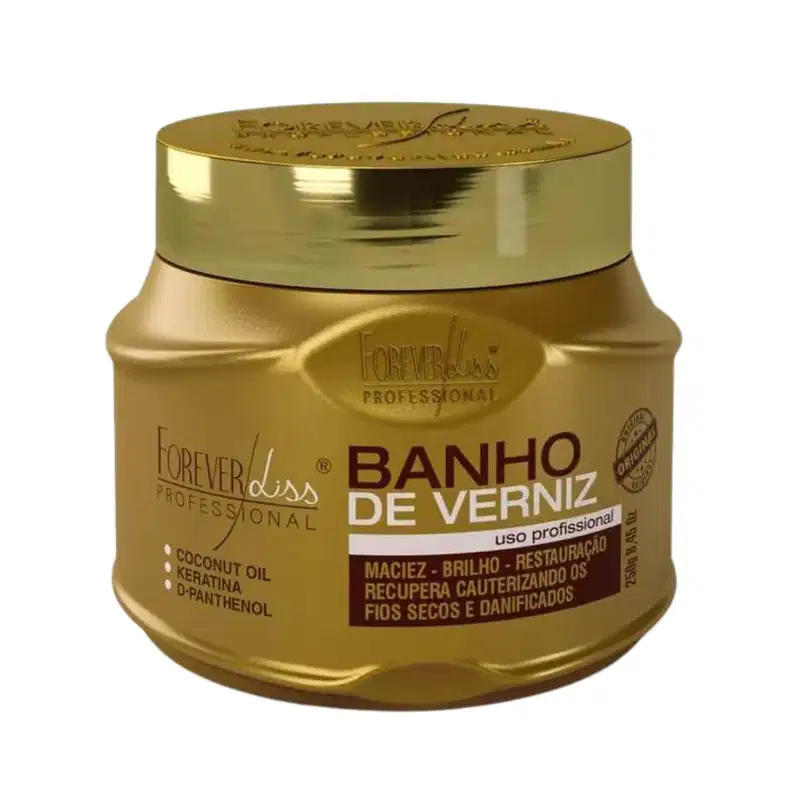 Kit Bye bye e Shampoo Máscara Banho de verniz Forever Liss