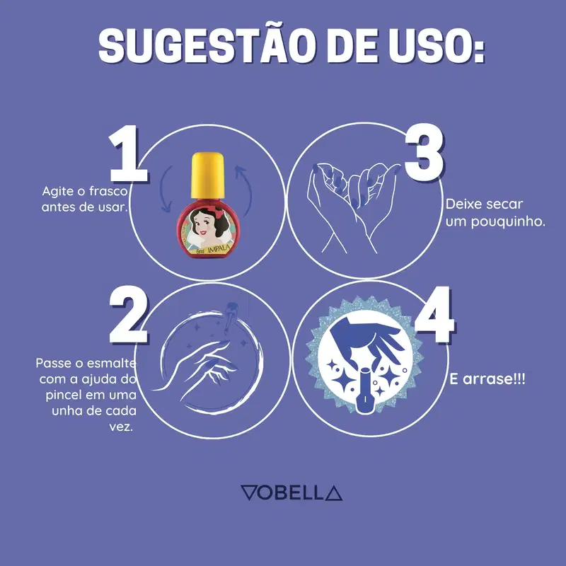 Esmalte Impala Kids A Pequena Sereia Oceano Será Meu Disney