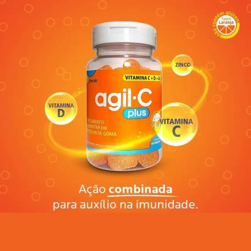 Agil C Plus Goma Pastilha Pote C40