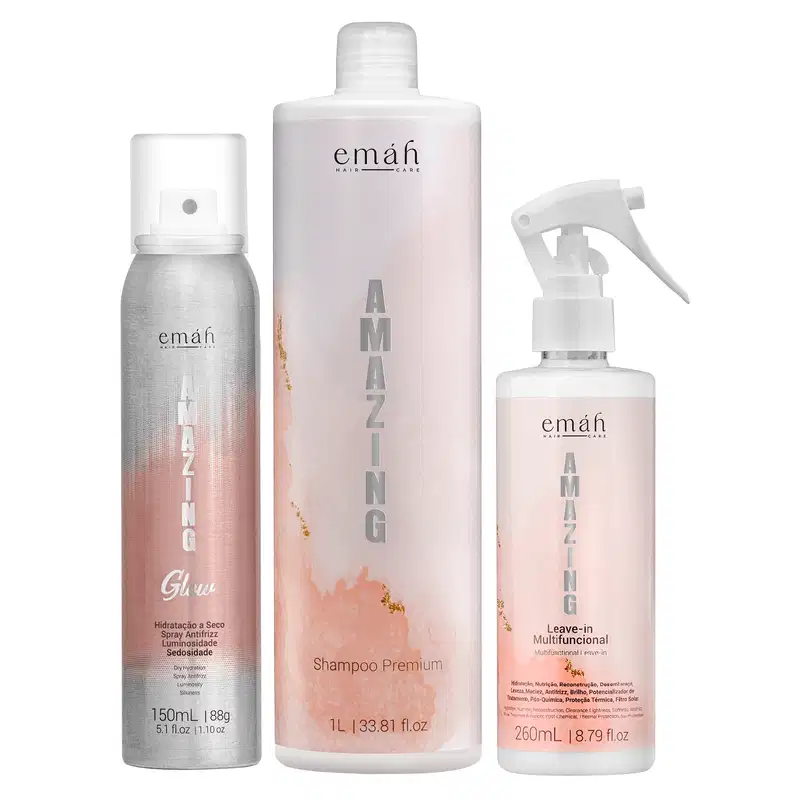 Kit Emáh Amazing  Super Multifuncional e Antifrizz (3 Produtos)