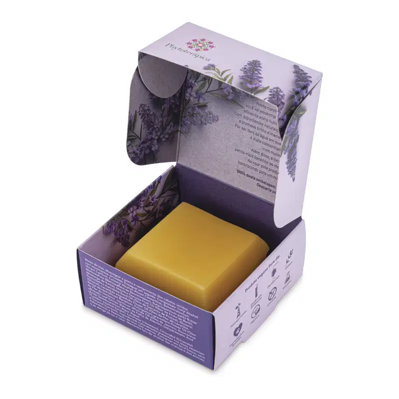 Condicionador em barra 45g - Lavanda, Jasmin e Gerânio - Para todos os tipos de cabelo