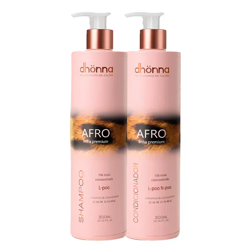 Kit Cachos Dhonna | Limpeza, Hidratação, Nutrição e Definição em 4 Produtos