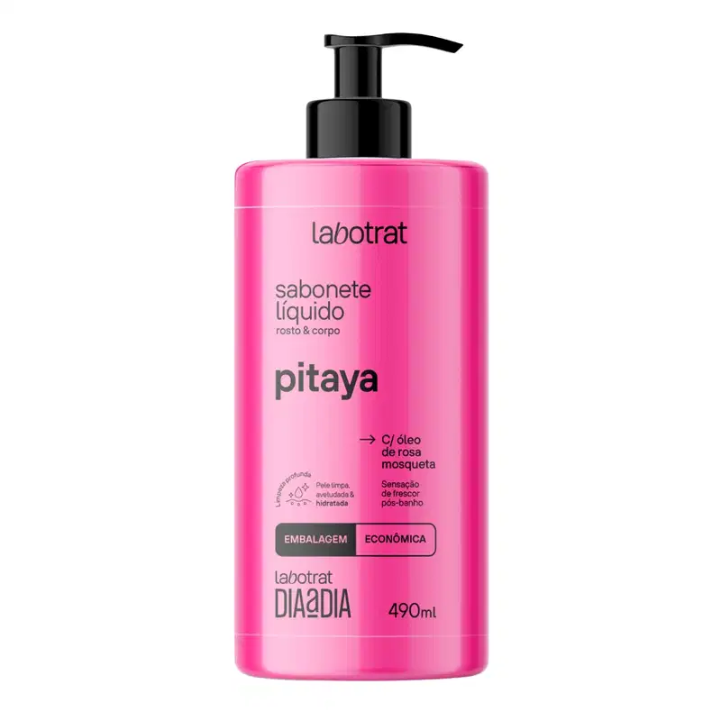 Sabonete Líquido Pitaya Rosto Corpo Hidrata Labotrat 490ml