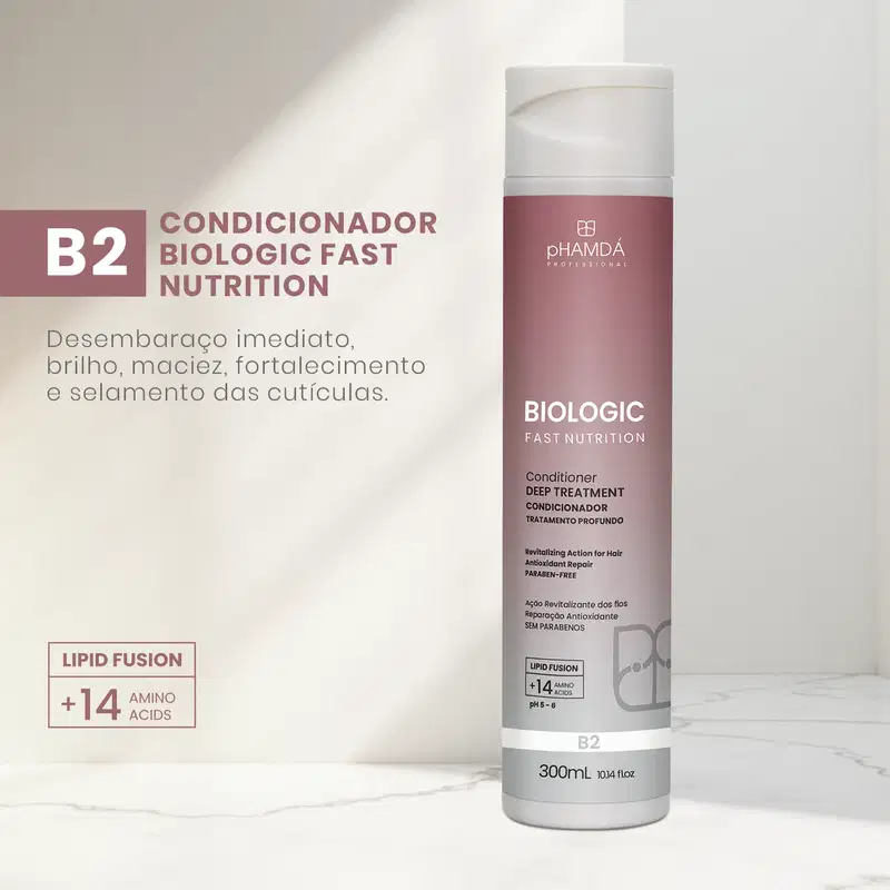 pHAMDÁ Professional Biologic Fast Nutrition B2 - Condicionador 300ml