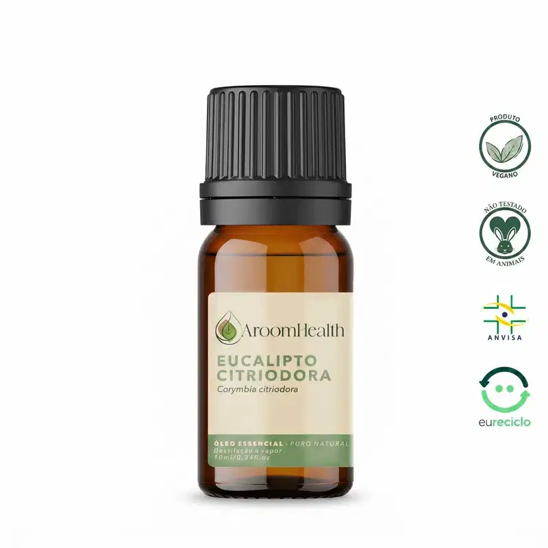 Óleo Essencial Puro Natural de Eucalipto Citriodora 10 ml