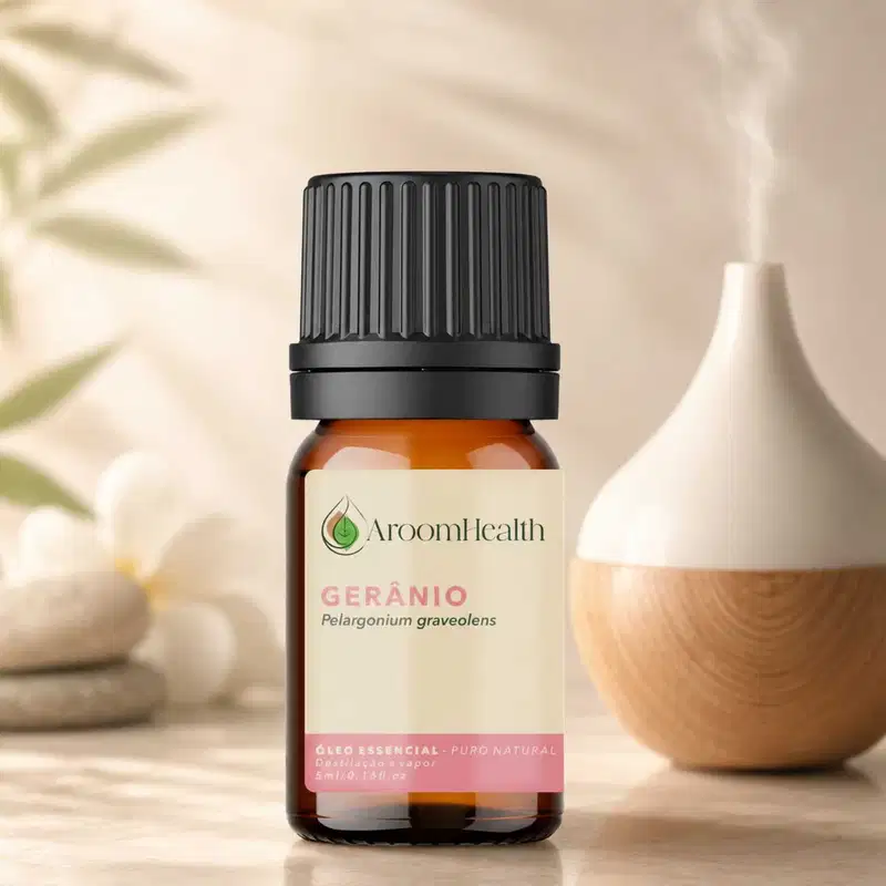 Óleo Essencial Puro Natural de Gerânio 5 ml