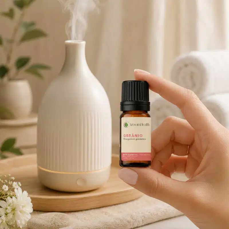 Óleo Essencial Puro Natural de Gerânio 5 ml