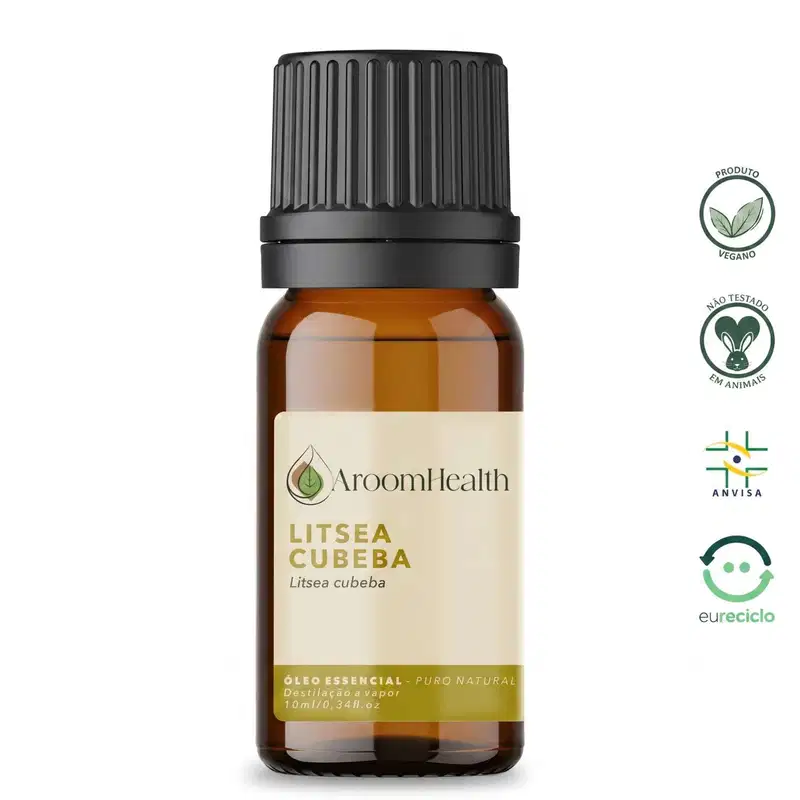 Óleo Essencial Puro Natural de Litsea Cubeba 10 ml