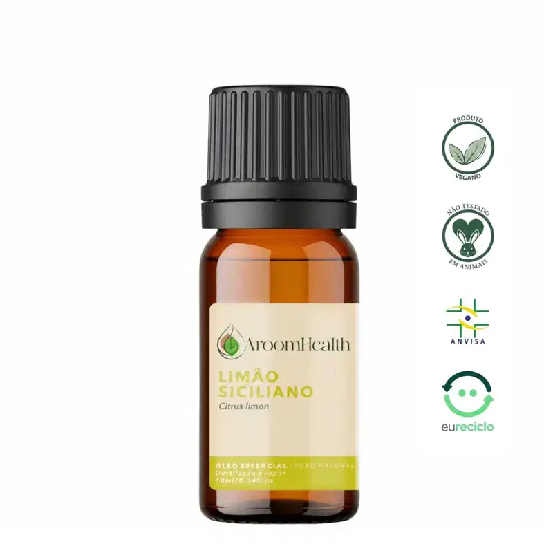 Óleo Essencial Puro Natural de Limão Siciliano 10 ml