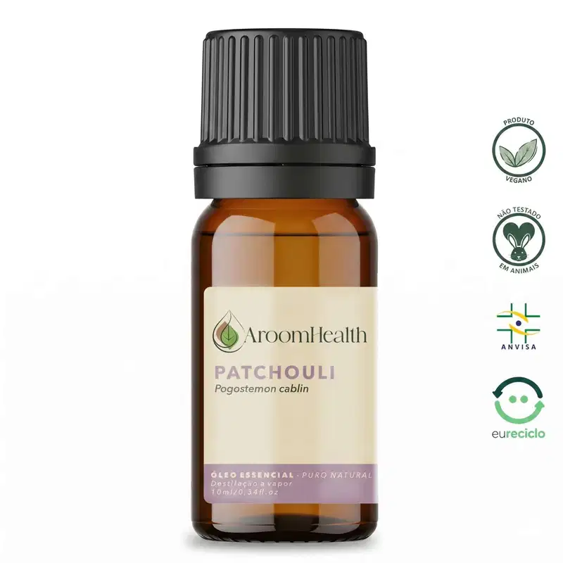 Óleo Essencial Puro Natural de Patchouli 10 ml