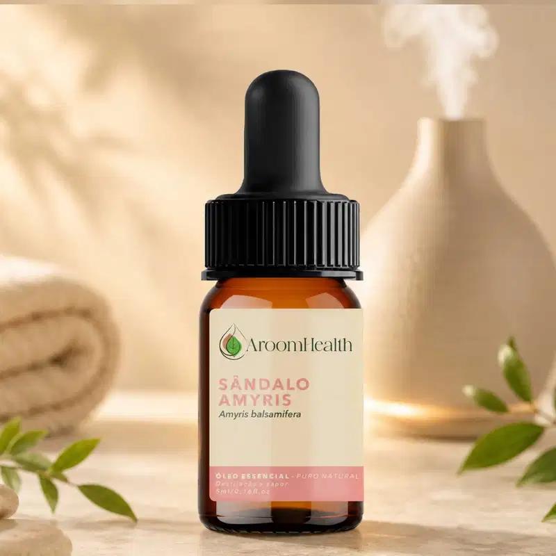 Óleo Essencial Puro Natural de Sândalo Amyris 5 ml
