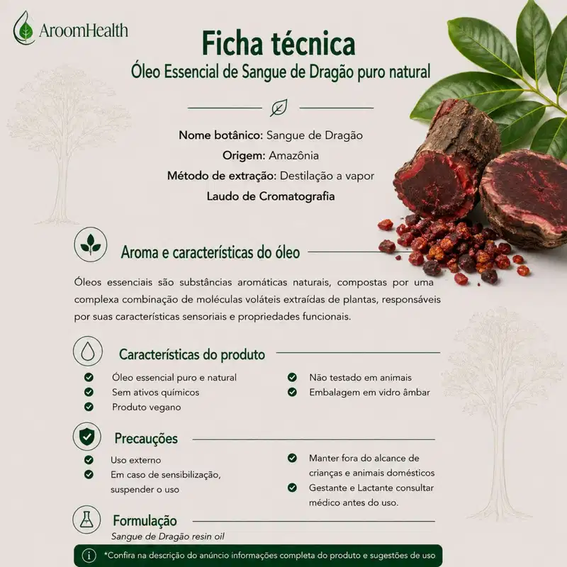 Seiva Pura de Sangue de Dragão 10 ml