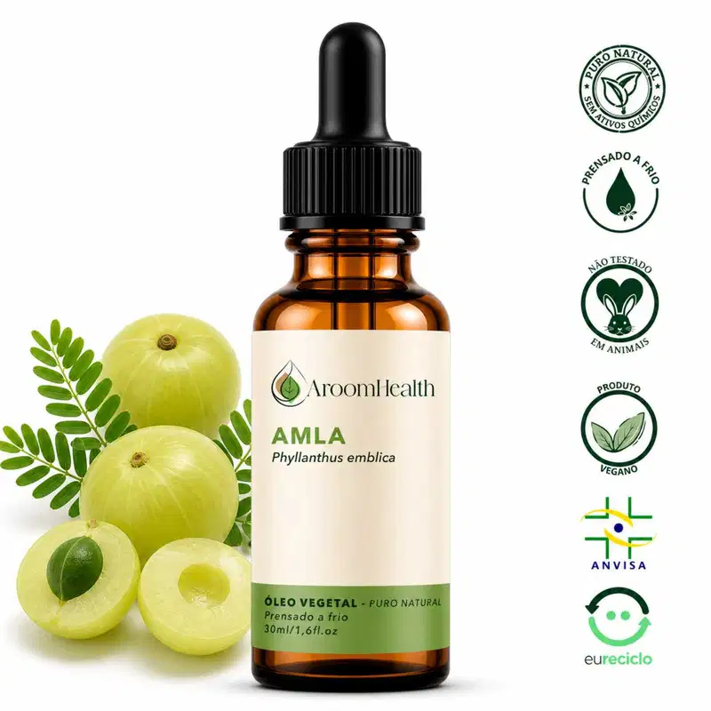 Óleo Vegetal Puro Natural Prensado a Frio de Amla 30ml
