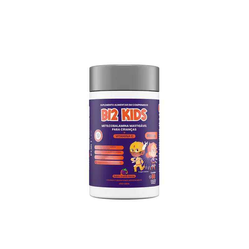 FortLife Pharma Vitamina B12 Kids - Suplemento Vitamínico (60 Cápsulas)