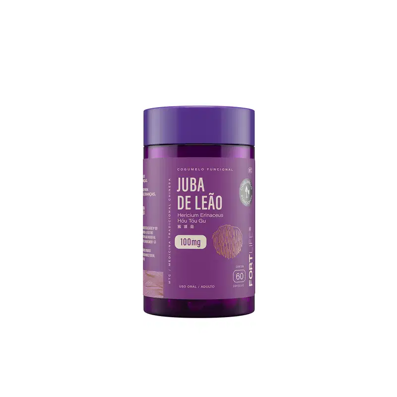 FortLife Pharma Juba de Leão 100mg - Suplemento Vitamínico (60 Cápsulas)