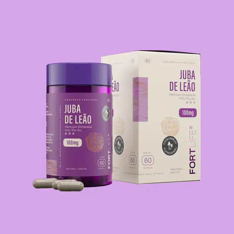 FortLife Pharma Juba de Leão 100mg - Suplemento Vitamínico (60 Cápsulas)