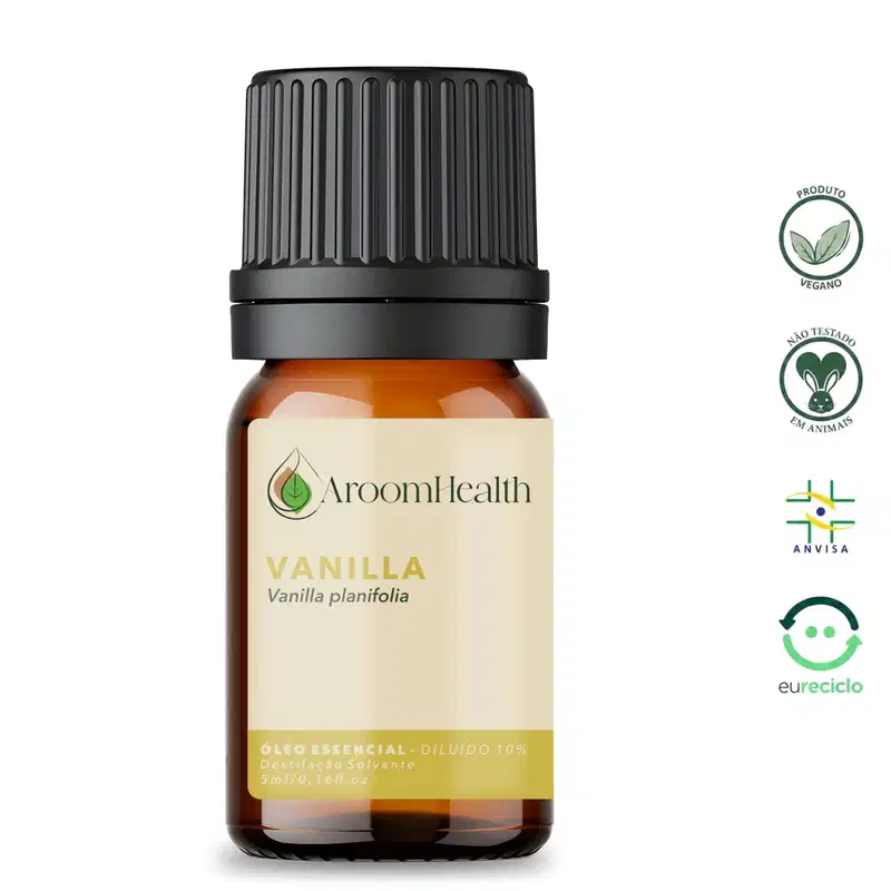 Óleo Essencial Natural de Vanilla a 10% 5 ml