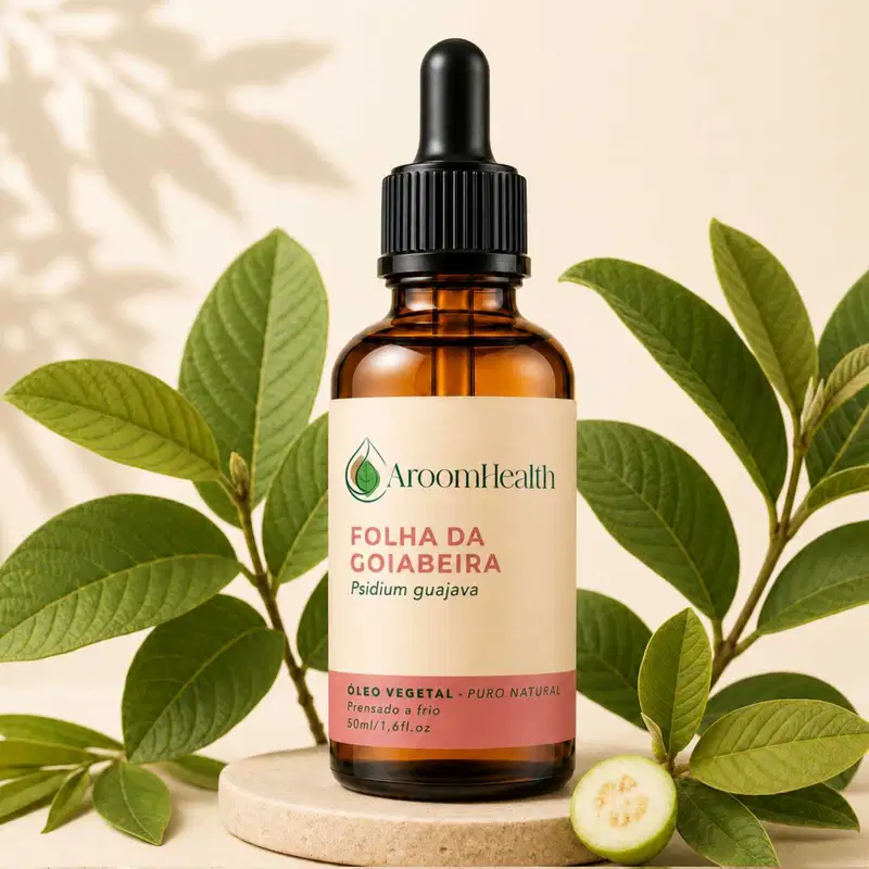 Óleo Vegetal Puro Natural Prensado a Frio Folha da Goiabeira 50ml