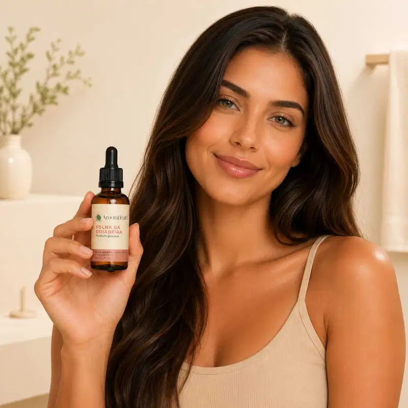 Óleo Vegetal Puro Natural Prensado a Frio Folha da Goiabeira 50ml