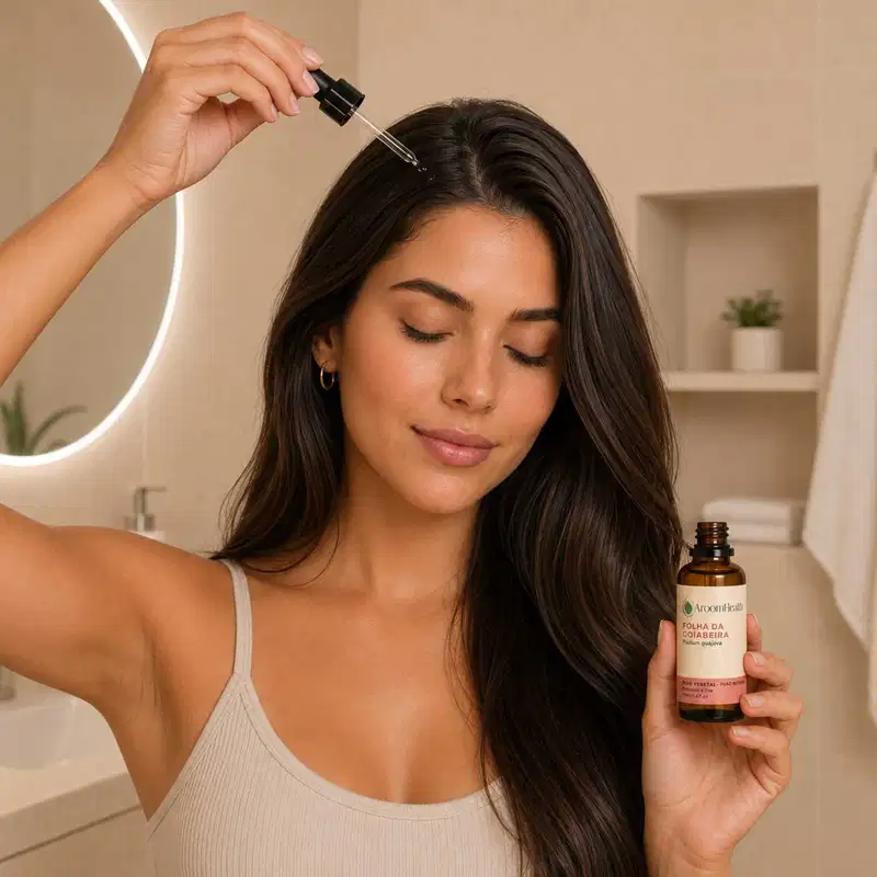 Óleo Vegetal Puro Natural Prensado a Frio Folha da Goiabeira 50ml