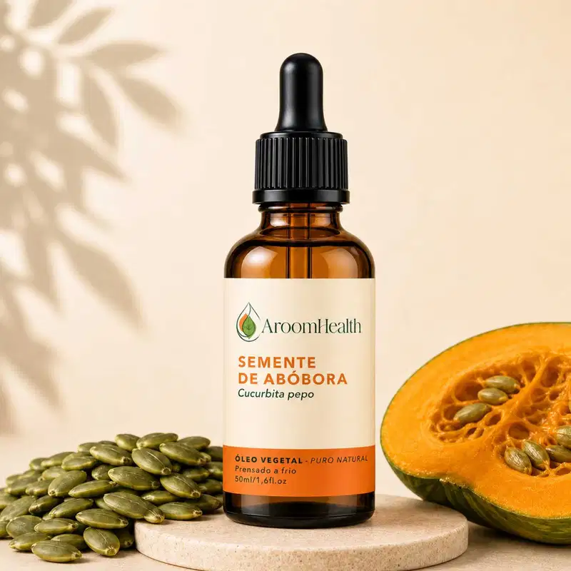 Óleo Vegetal Puro Natural de Semente de Abóbora 50ml
