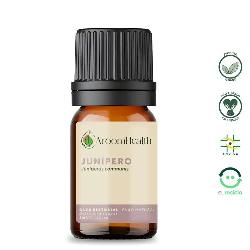 Óleo Essencial Puro Natural de Junípero 5 ml