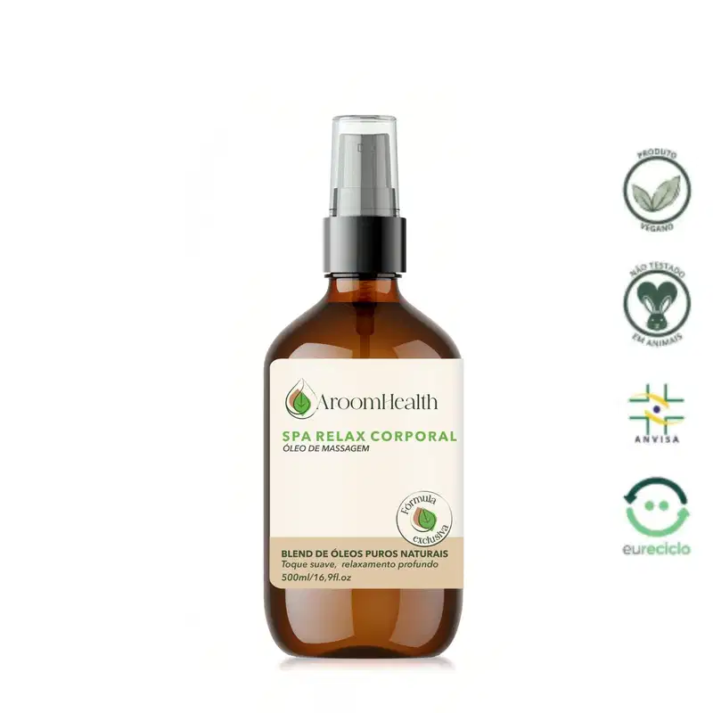 Blend de Óleos para Massagem SPA Relax 500 ml Fórmula Exclusiva