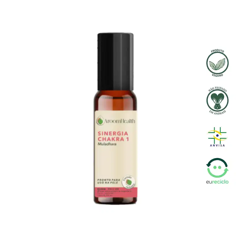 Sinergia Chakra 1 Muladhara Roll-on 10 ml Fórmula Exclusiva