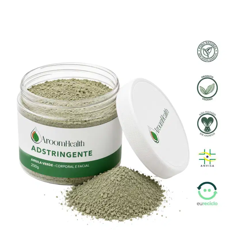  Argila Verde Adstringente Cabelo Corpo Rosto 200g