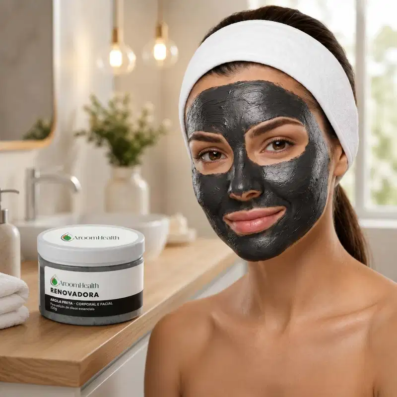 Argila Preta Renovadora para Corpo Rosto 200g 