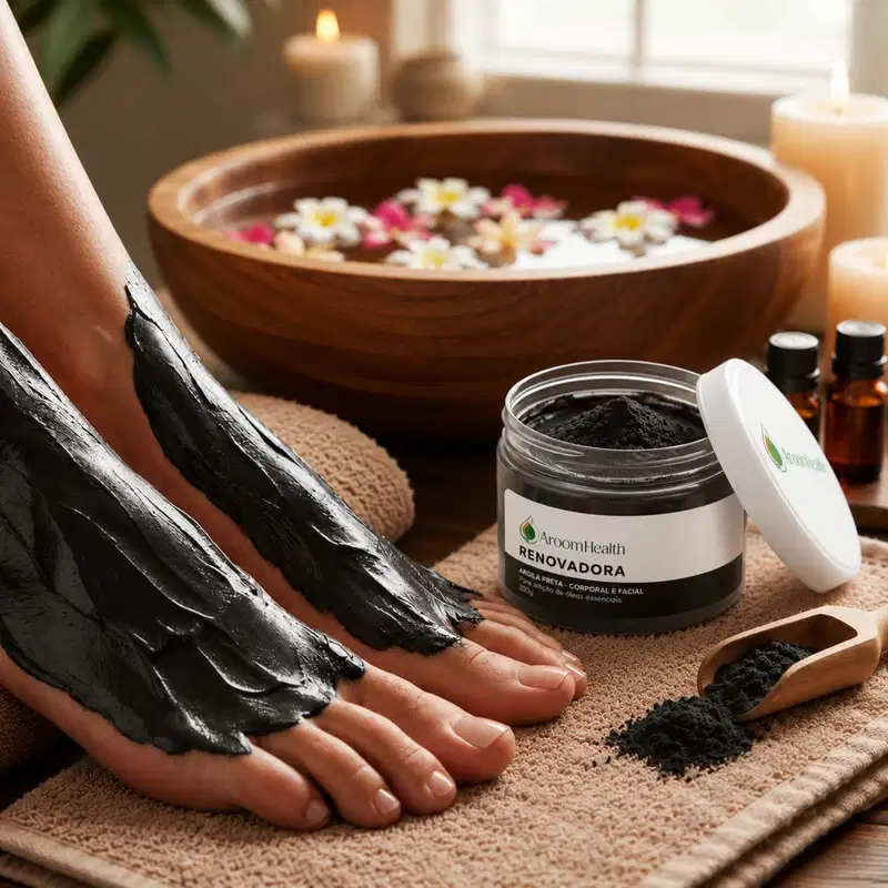 Argila Preta Renovadora para Corpo Rosto 200g 
