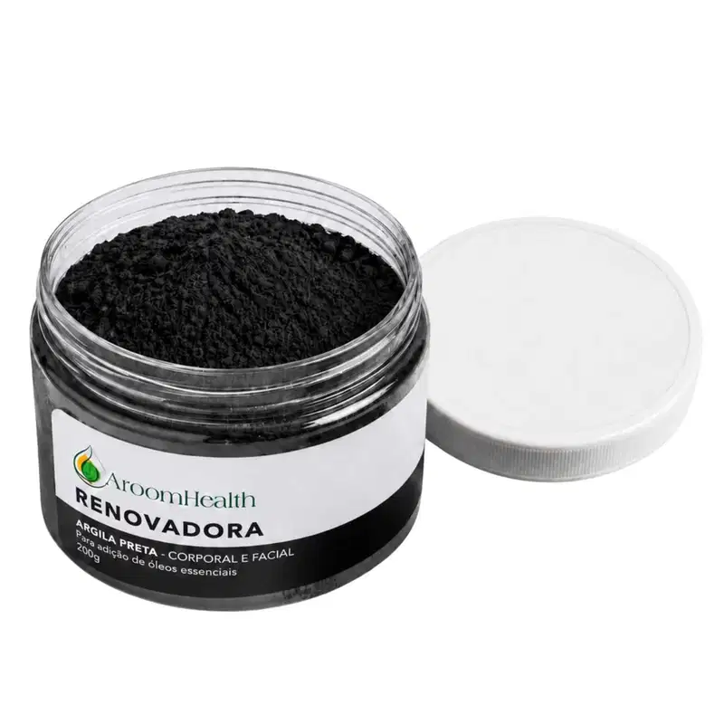 Argila Preta Renovadora para Corpo Rosto 200g 