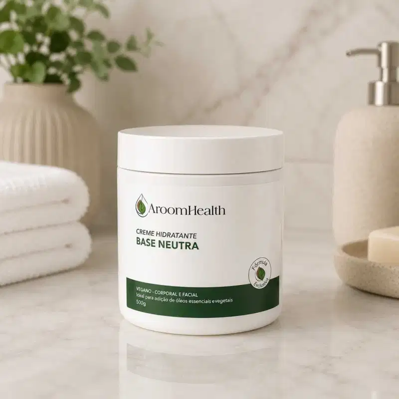 Creme Base Neutro Vegano Facial e Corporal 500g Fórmula Exclusiva