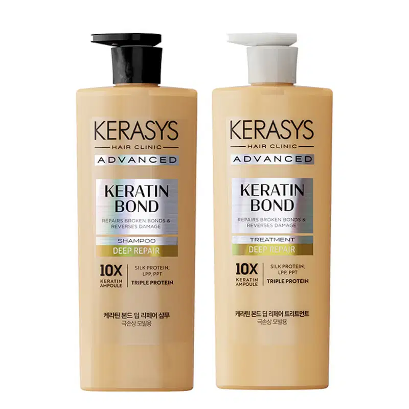 Kerasys Keratin Bond Deep Repair Kit (Shampoo 600ml e Tratamento 600ml)