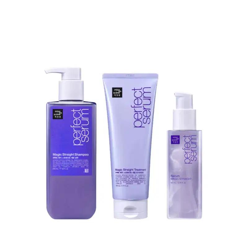 Mise en Scène - Perfect Serum - Magic Straight Kit (Shampoo 530ml + Tratamento 230ml + Sérum 80ml)