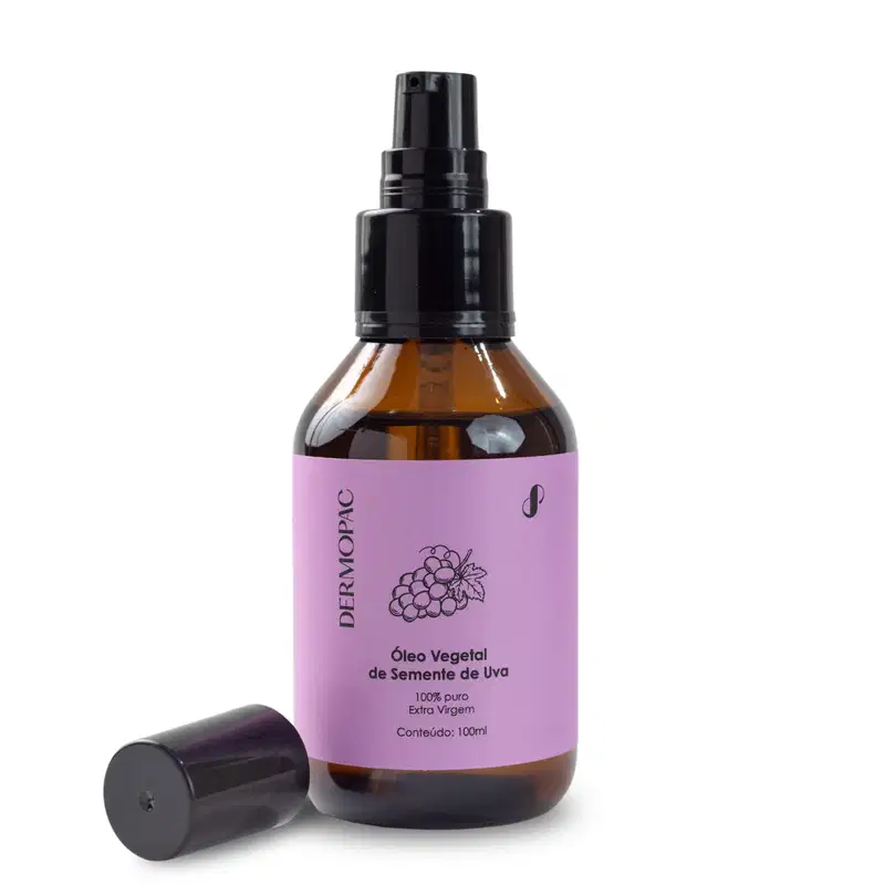 Óleo Vegetal Semente De Uva 100% Puro Natural Dermopac 100ml
