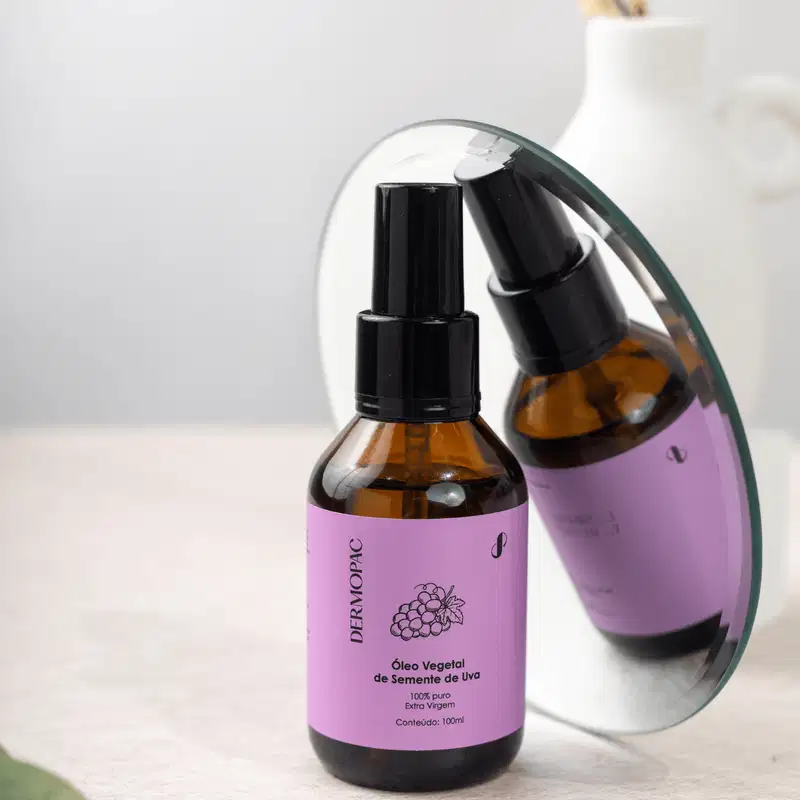 Óleo Vegetal Semente De Uva 100% Puro Natural Dermopac 100ml