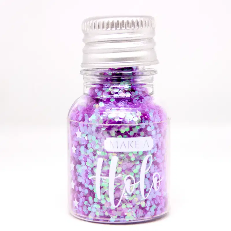 Glitter Flocado Roxo Purple Holo Garrafinha 10g