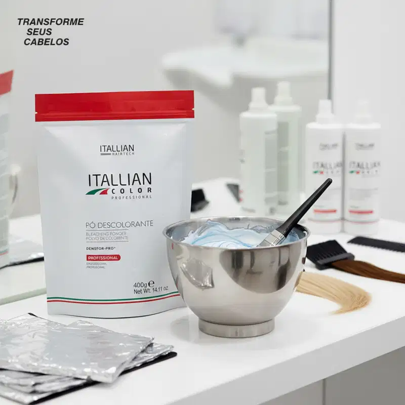 Pó Descolorante Clareamento Rápido Pounch Itallian Color Profissional 400g