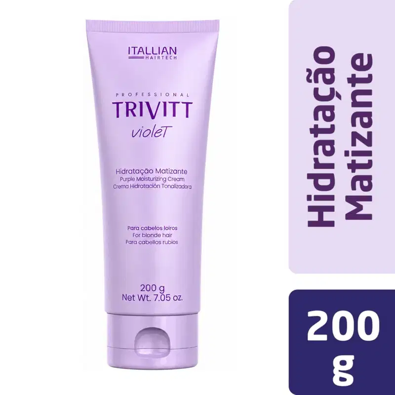 Máscara Trivitt Matizante 200g + Nutrição Intensiva 200g – Cabelos Loiros e Nutridos