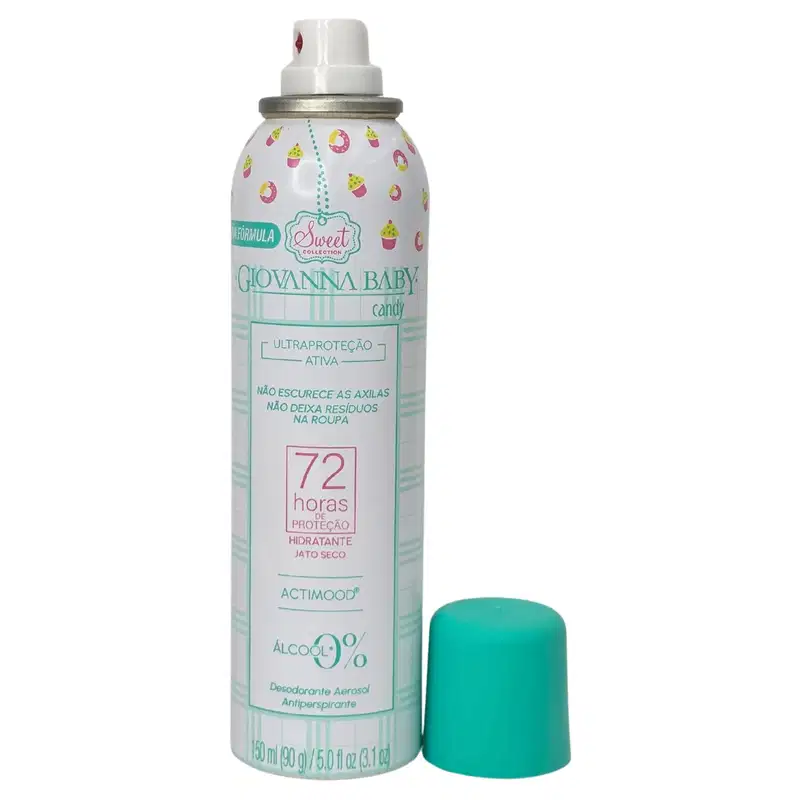 Giovanna Baby Desodorante Aerossol Candy 72h Vegano 150ml / 90g