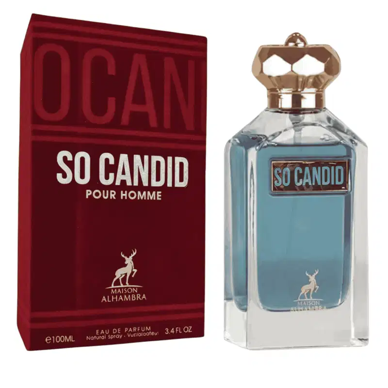 Perfume Masculino So Candid Maison Alhambra EDP, 100ml.