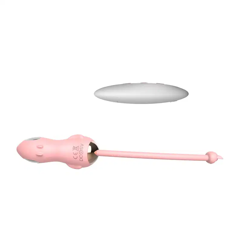 Bullet Forma de Capivara com Vibro e Choque - Rosa | Miki