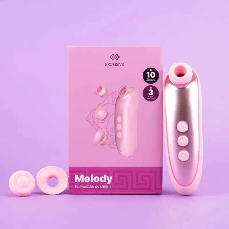 Estimulador de Clitóris com 10 Estímulos - Exclusiva Melody