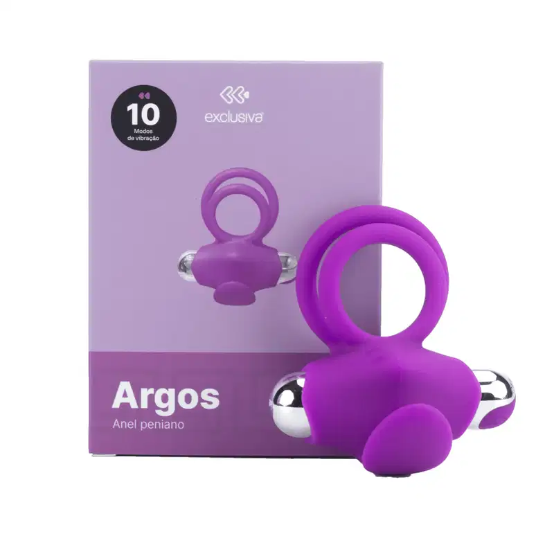 Anel Peniano Duplo com Bullet e Vibrações - Exclusiva Argos