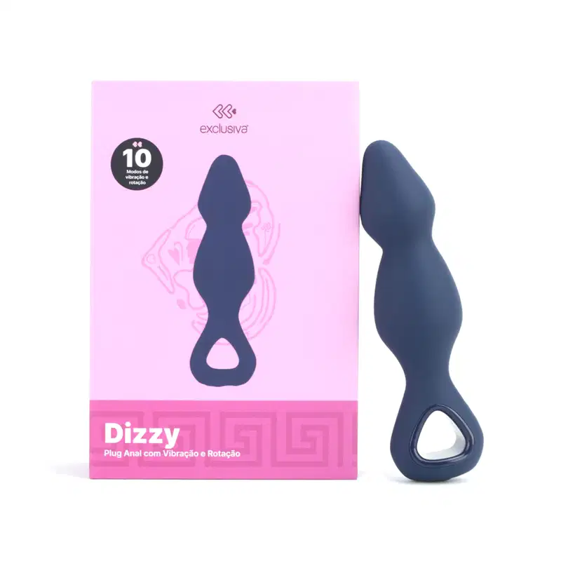 Plug Anal Com 10 Vibrações e Rotações - Exclusiva Dizzy