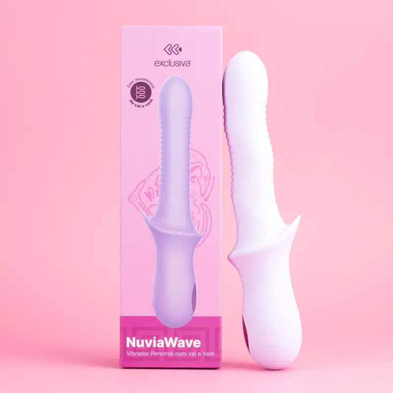 Vibrador com 10 Vibrações e Função Vai e Vem - NuviaWave