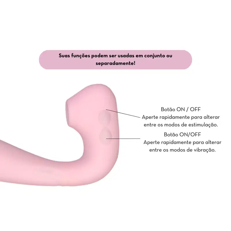Vibrador Duplo com 10 Vibrações e Pulsações - Delight