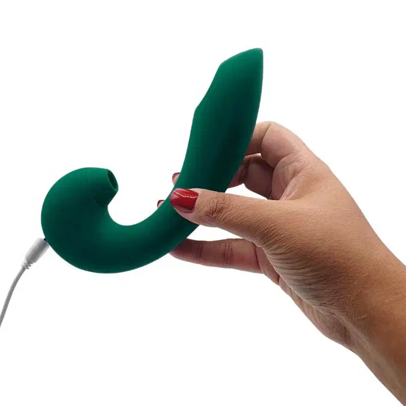 Estimulador Clitóris e Ponto G 10 Vibrações - Verde Musgo